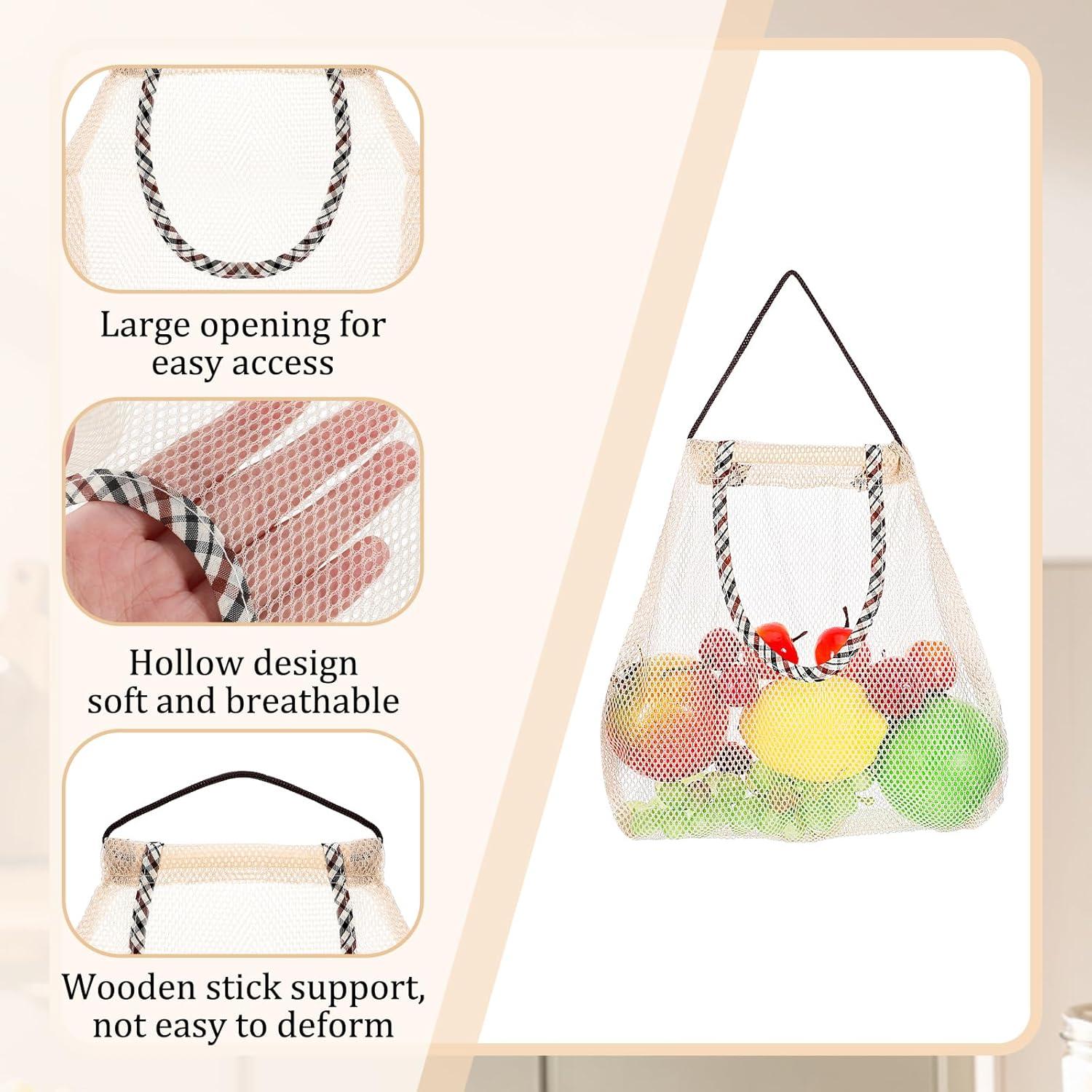 2 Bolsas Colgantes de Malla Fyntave para Frutas y Verduras