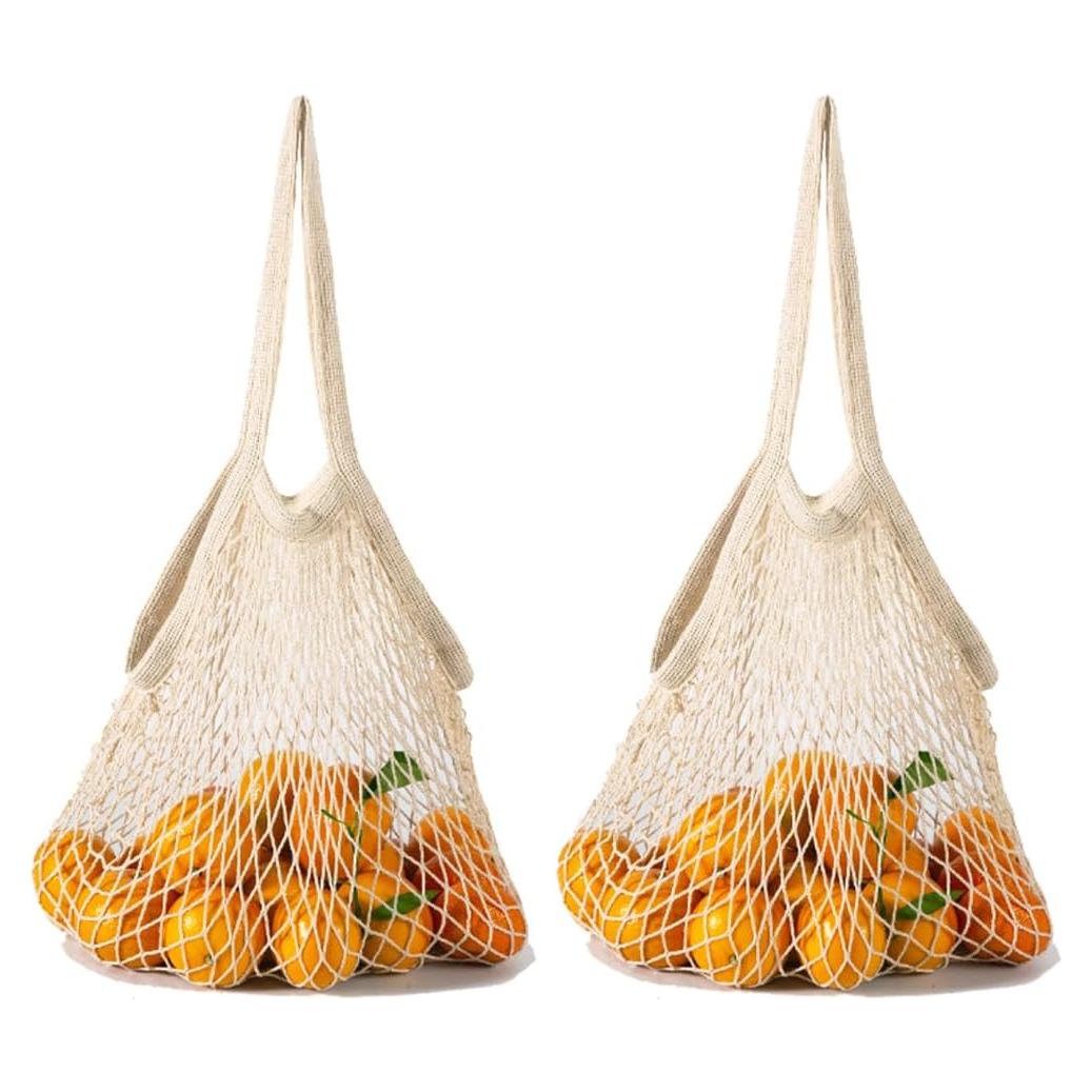 2 Bolsas de Malla Reutilizables TUPANDY para Frutas y Verduras