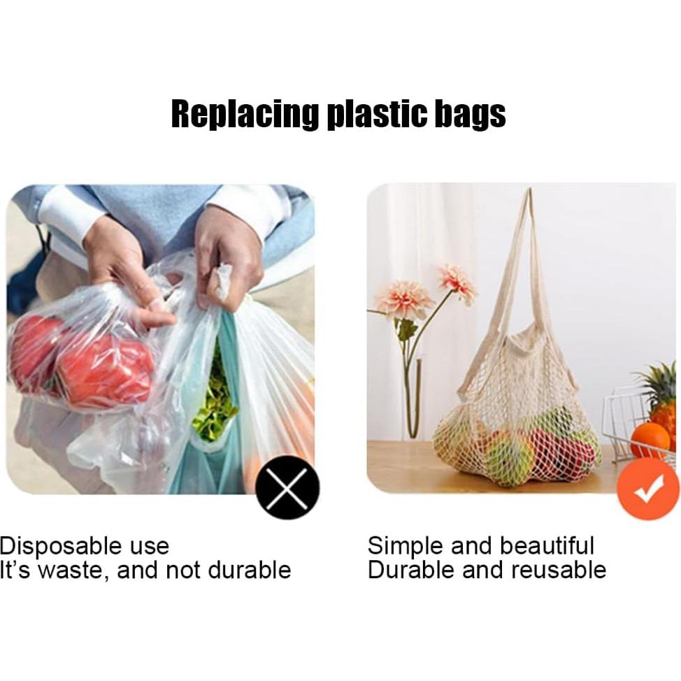 2 Bolsas de Malla Reutilizables TUPANDY para Frutas y Verduras