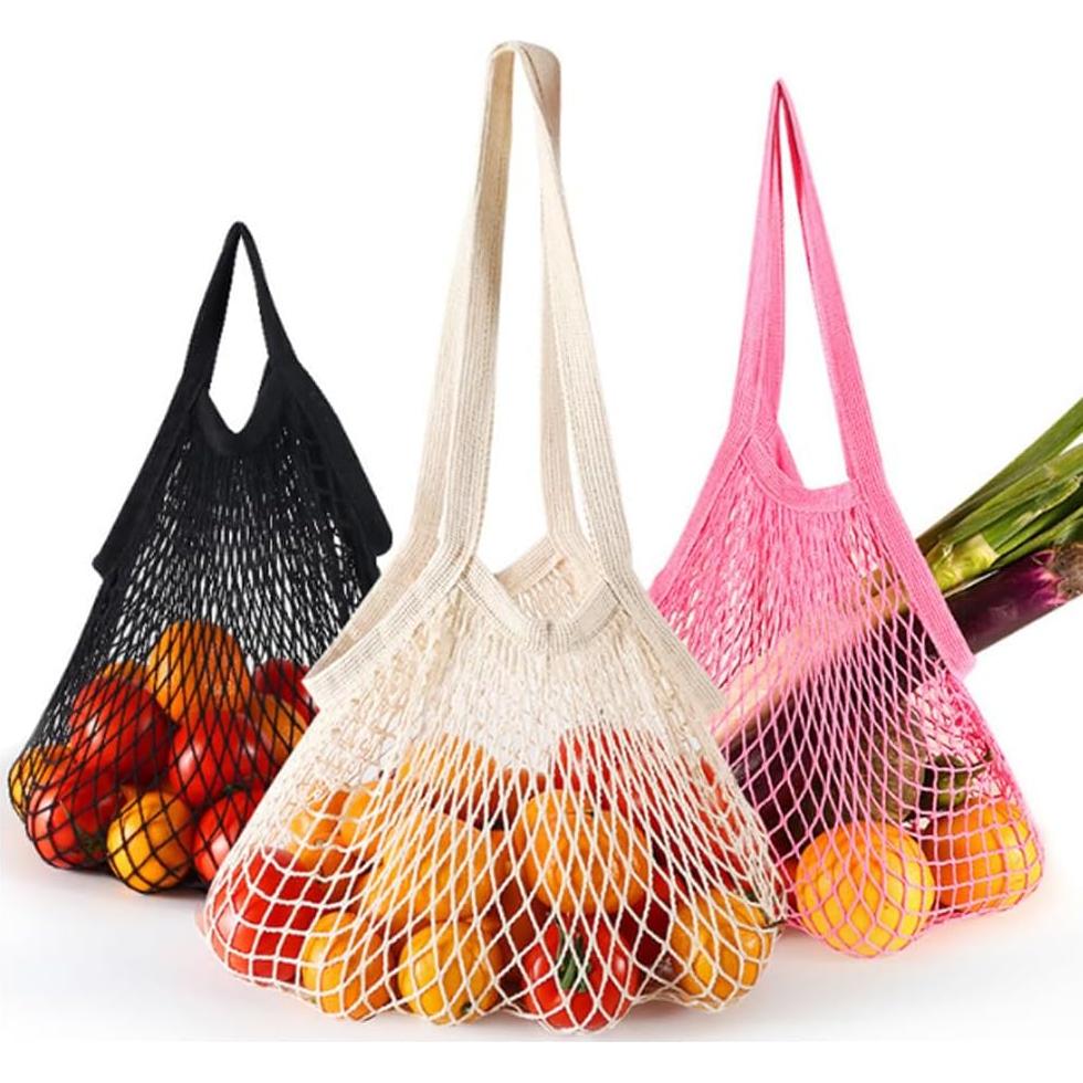 2 Bolsas de Malla Reutilizables TUPANDY para Frutas y Verduras