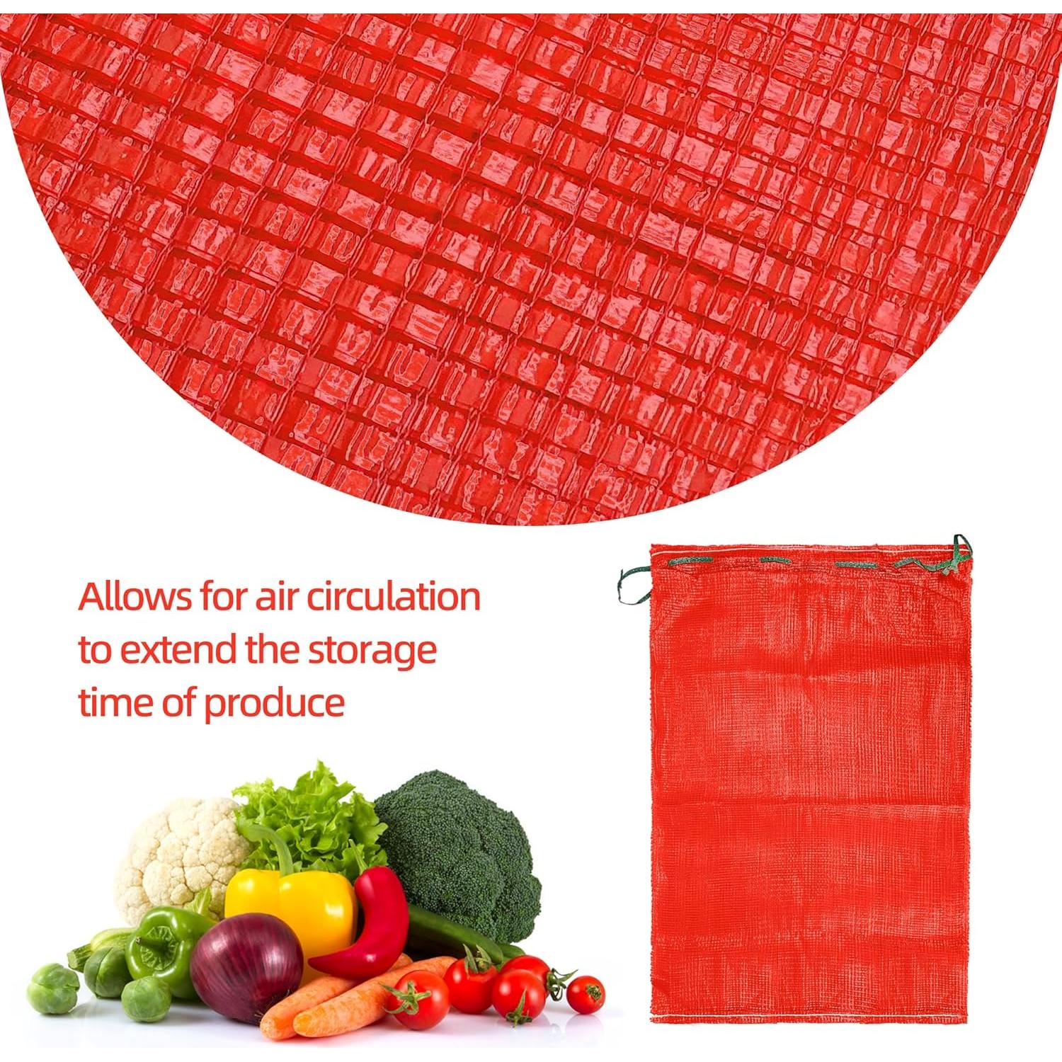 10 Bolsas de Malla Reutilizables UCandy 24x35" 60 lbs para Verduras