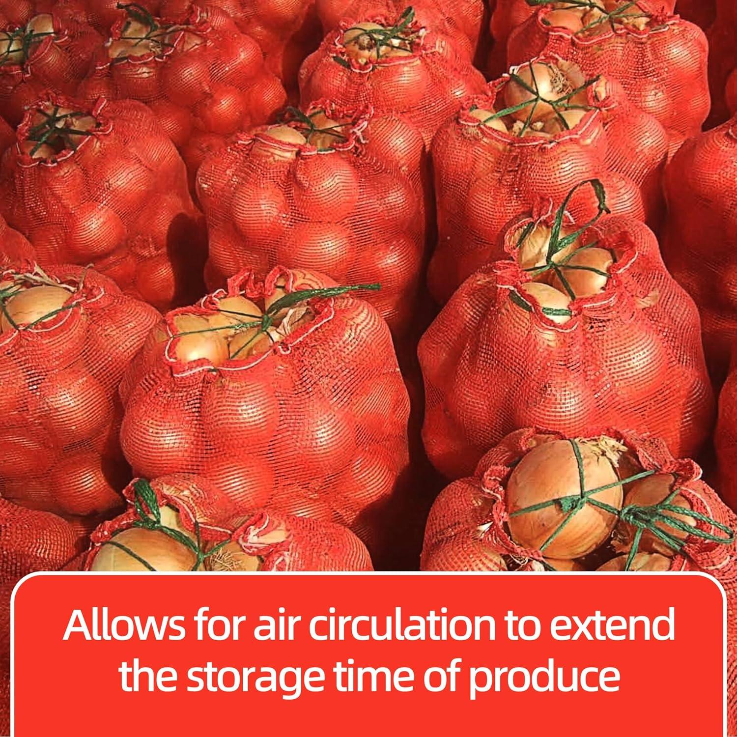 10 Bolsas de Malla Reutilizables UCandy 24x35" 60 lbs para Verduras