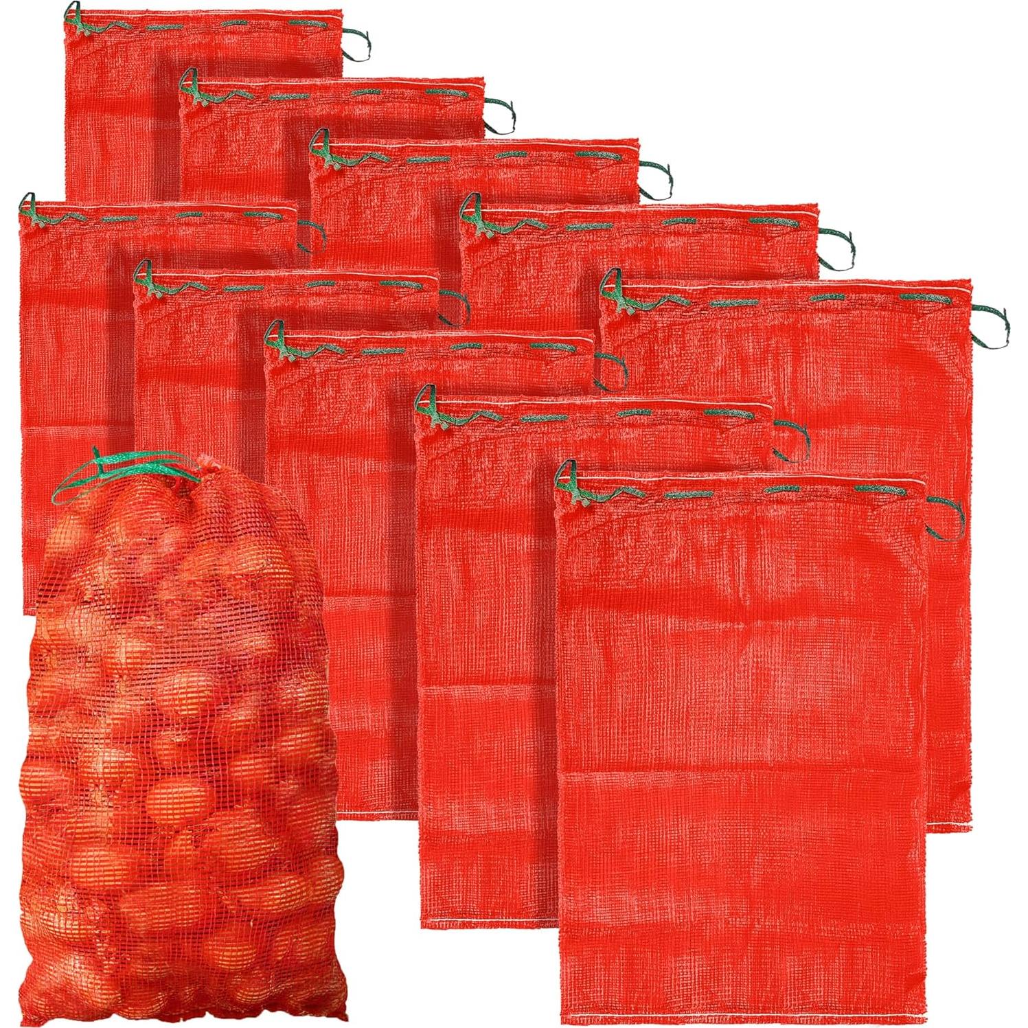10 Bolsas de Malla Reutilizables UCandy 24x35" 60 lbs para Verduras