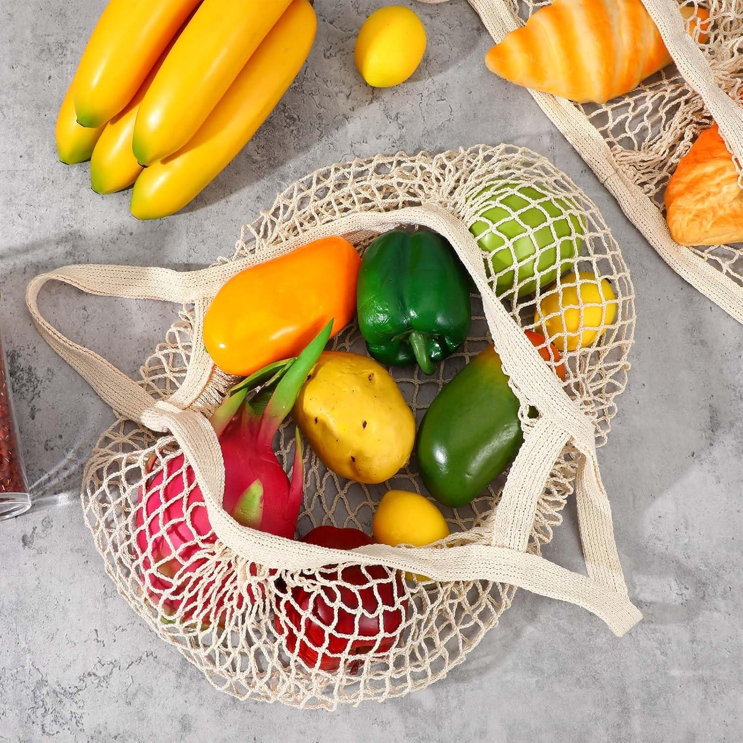 10 Bolsas de Compras Reutilizables de Algodón Lemecima 35x35cm