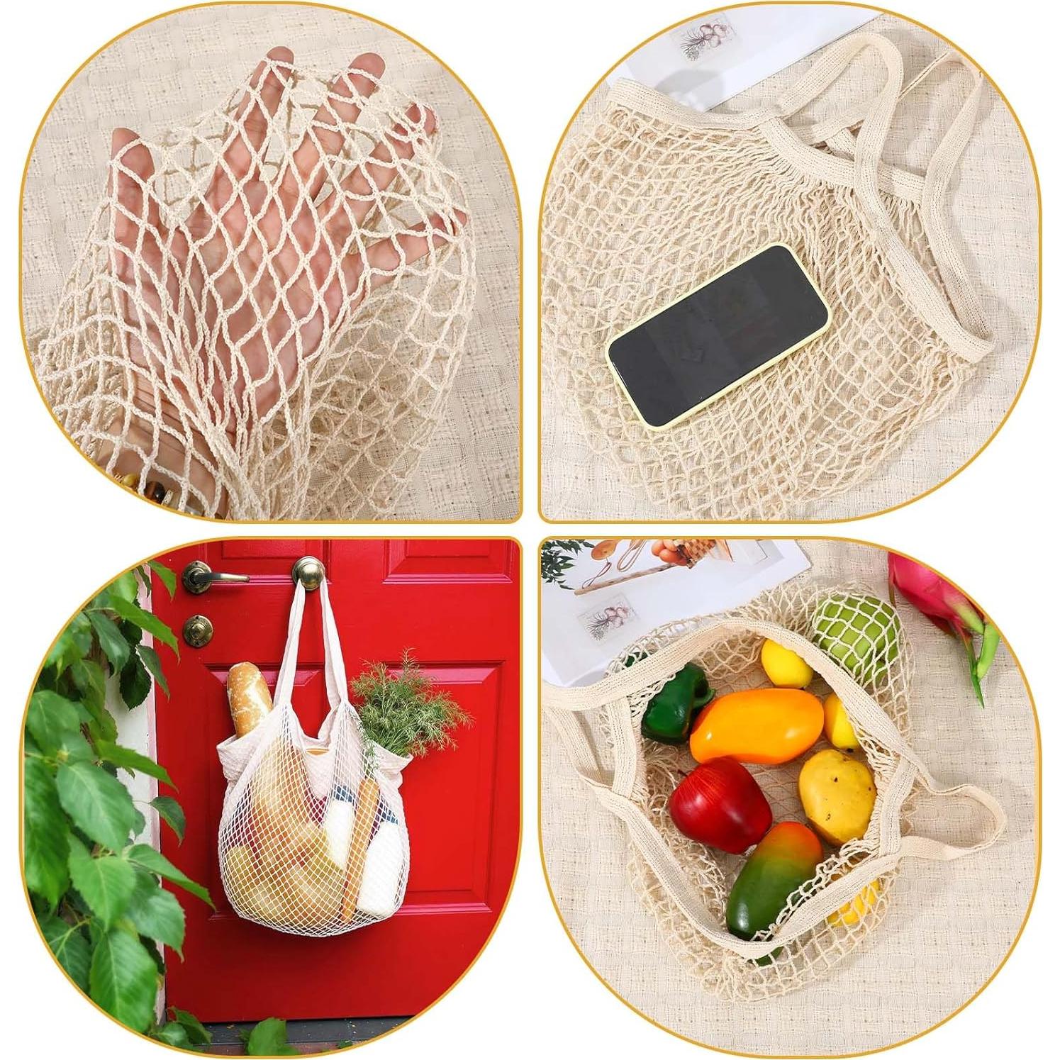 10 Bolsas de Compras Reutilizables de Algodón Lemecima 35x35cm