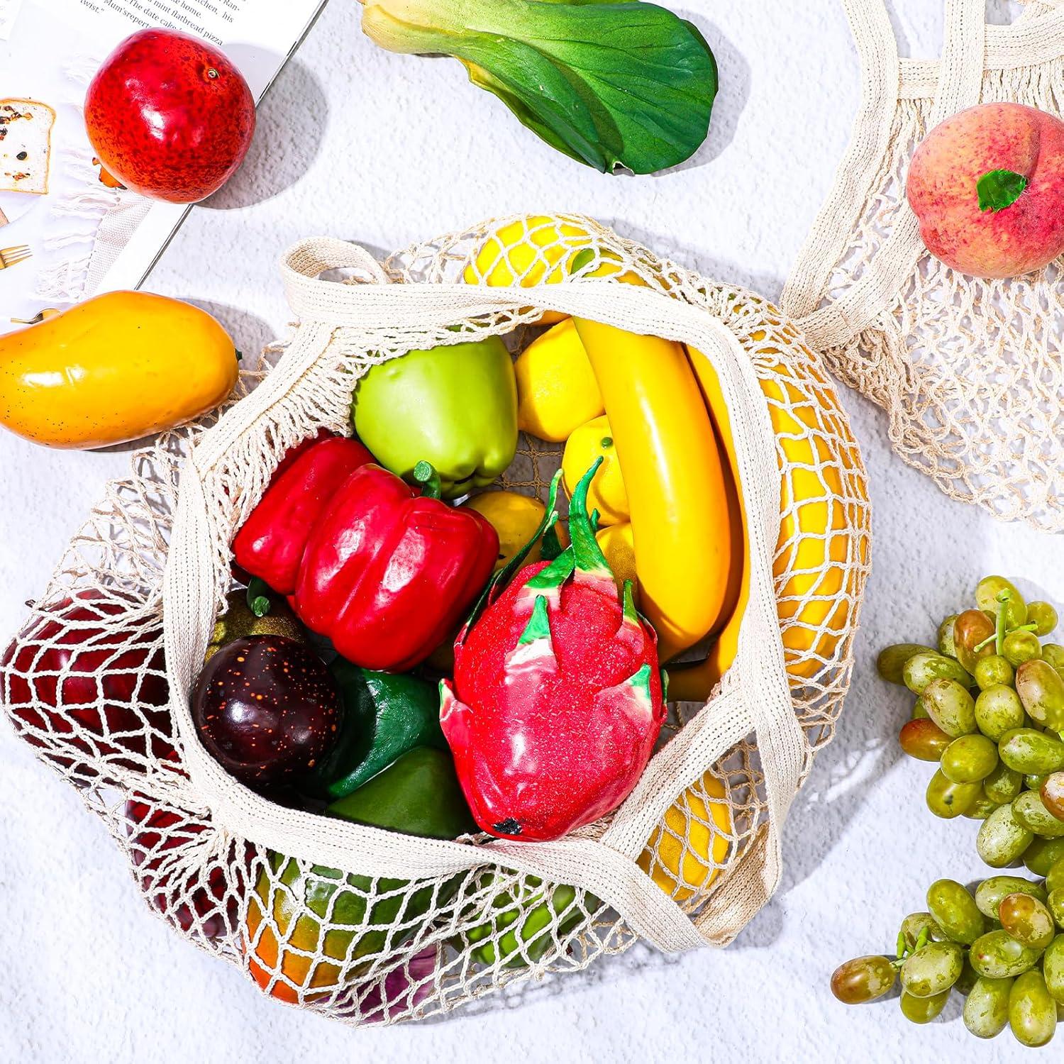 12 Bolsas de Compras Reutilizables de Algodón wutfuooo 35x35cm