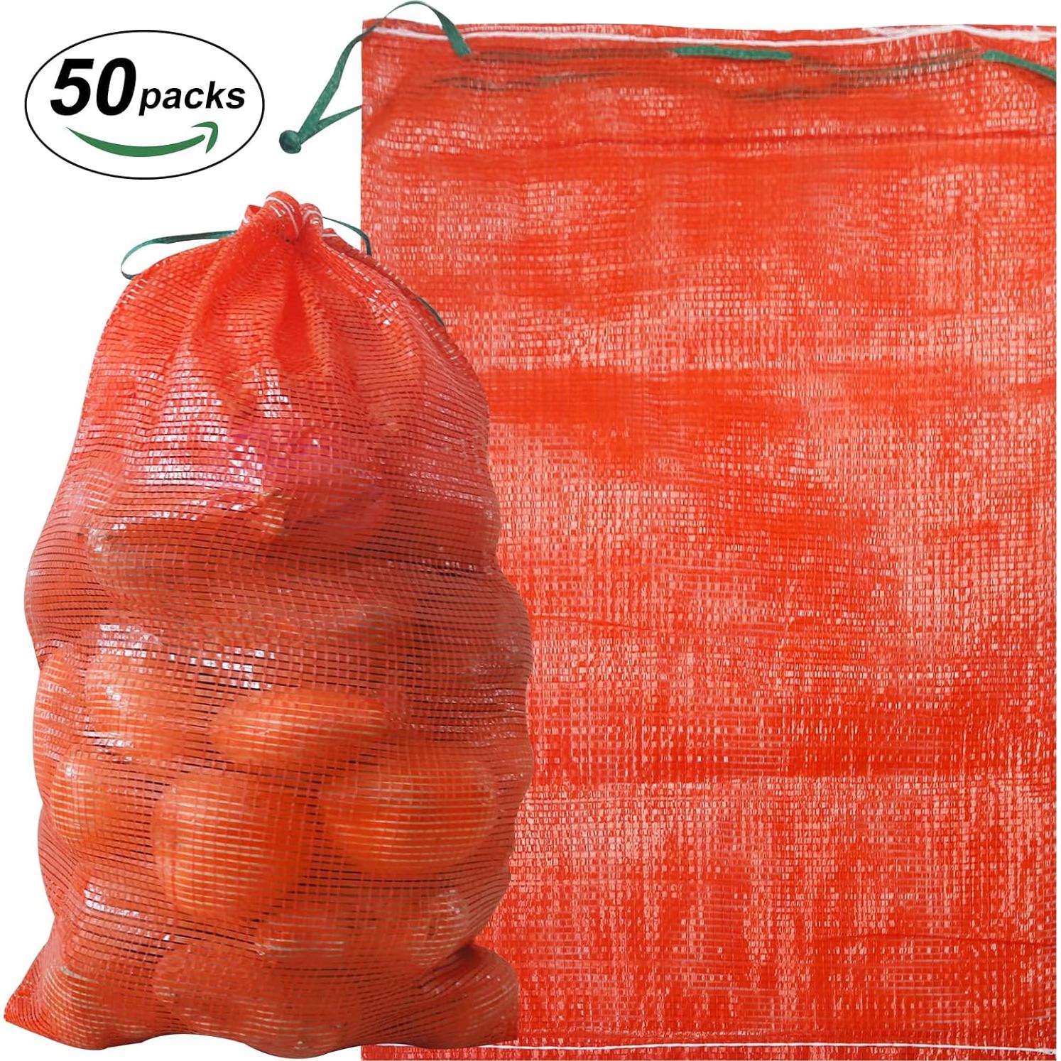 Paquete de 50 bolsas de malla SFIELCAPA 40x68 cm 16.3 kg