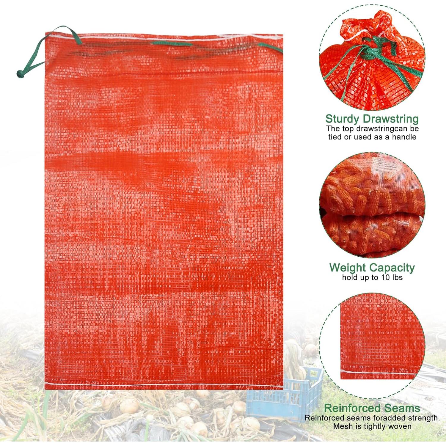 Paquete de 50 bolsas de malla SFIELCAPA 40x68 cm 16.3 kg