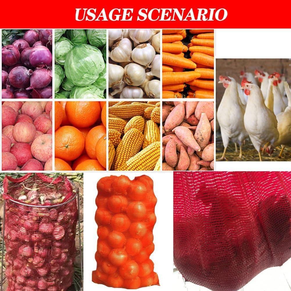 Bolsas de Malla Reutilizables Firdnyohs 10 Unidades Naranja 85x59cm