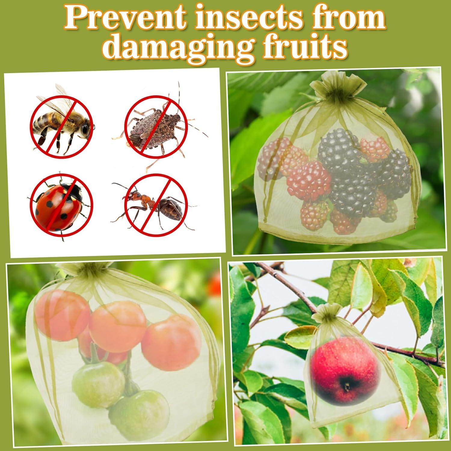 Bolsas de Protección para Frutas Sukh 50PCS 15x20cm Reutilizables