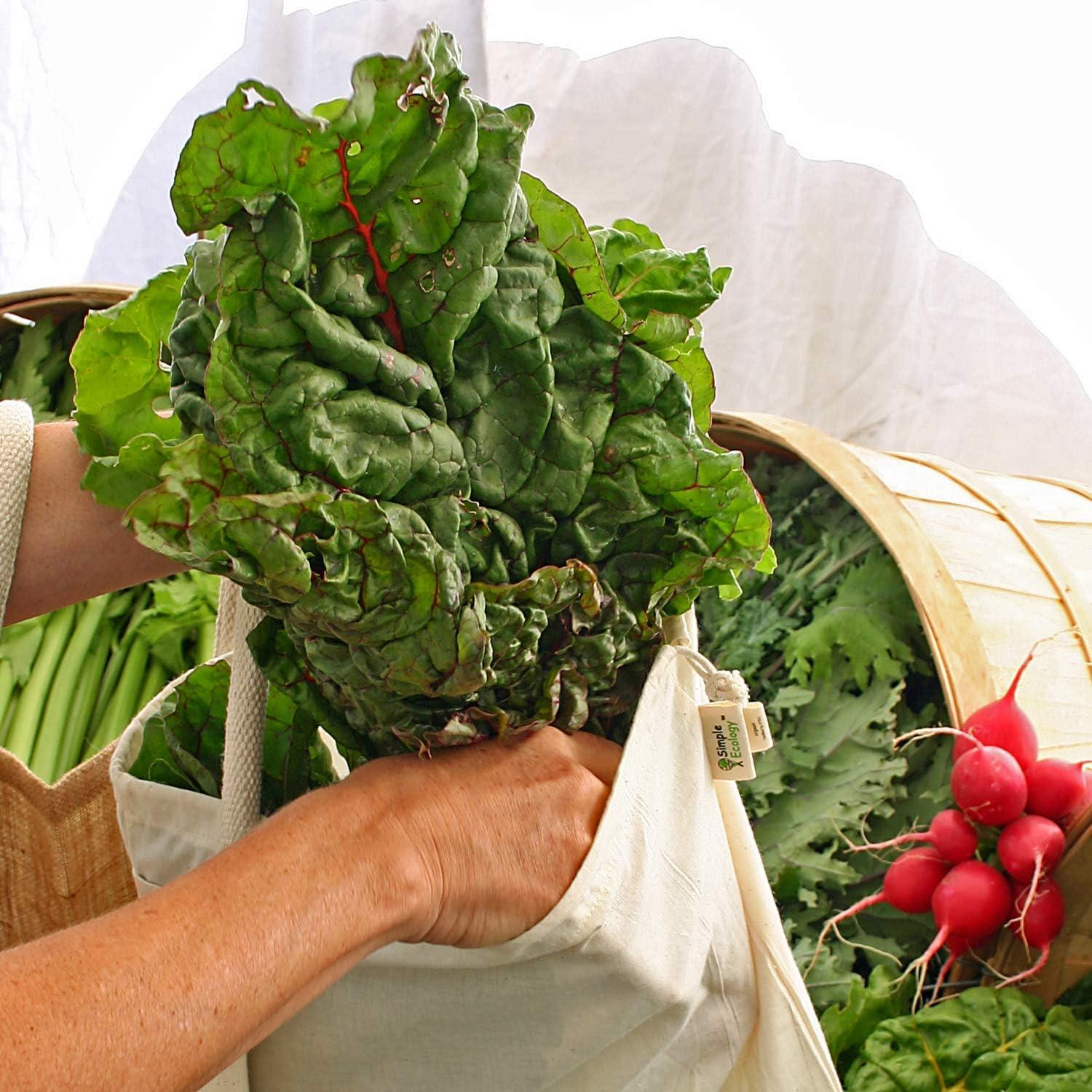 Bolsas Reutilizables Algodón Orgánico Simple Ecology - Juego de 6