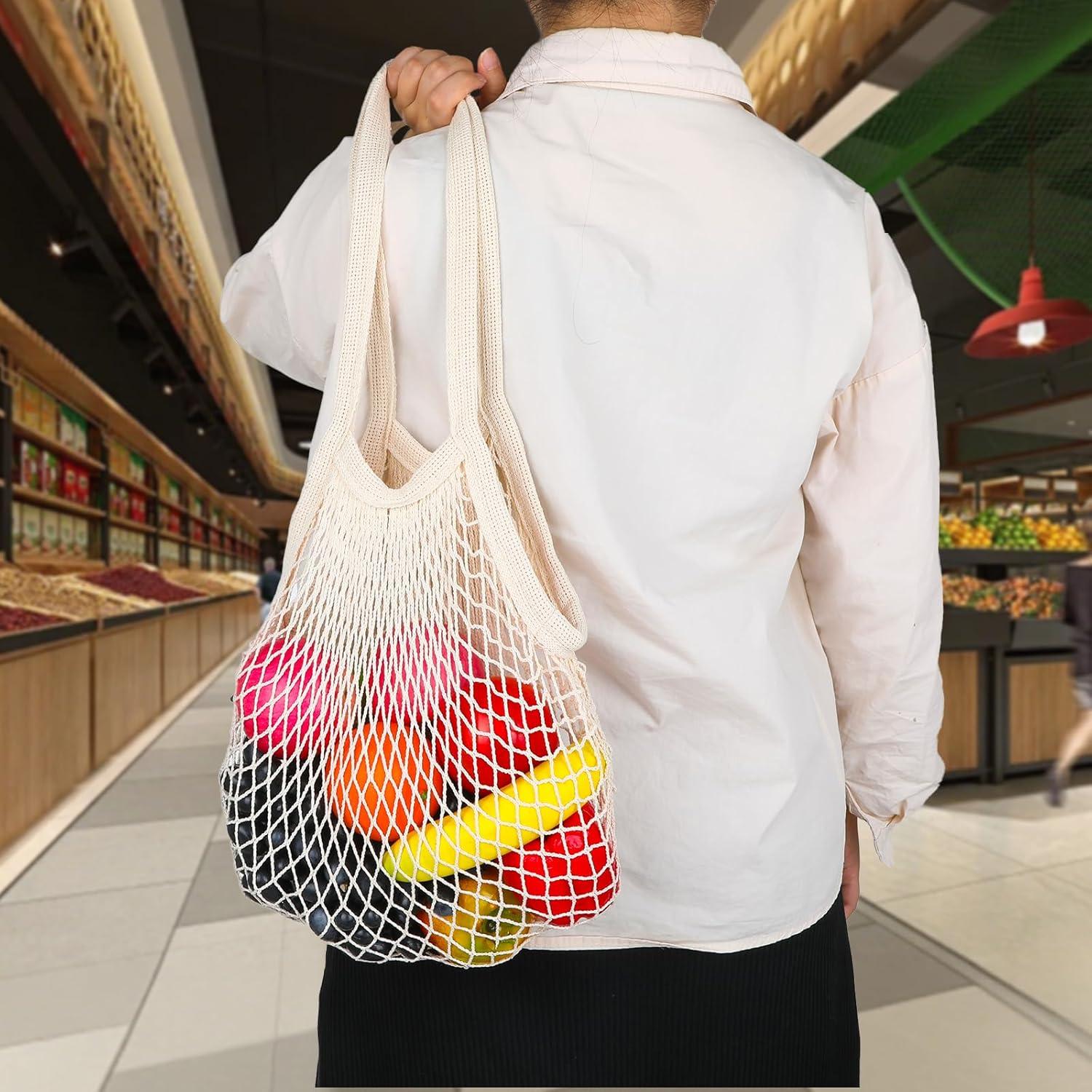Bolsas de Compras de Malla Reutilizables Qulkws 36x35cm 2 Pcs