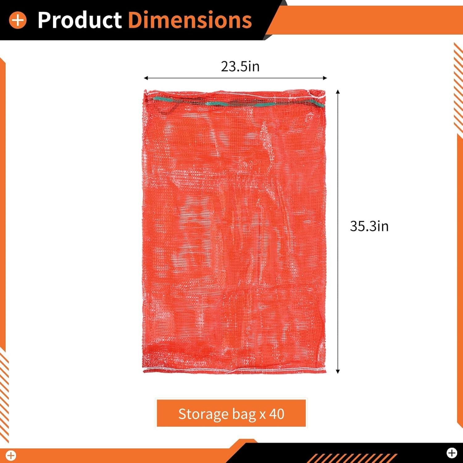 40 Bolsas de Almacenamiento de Malla Homaisson 89.9x59.7 cm