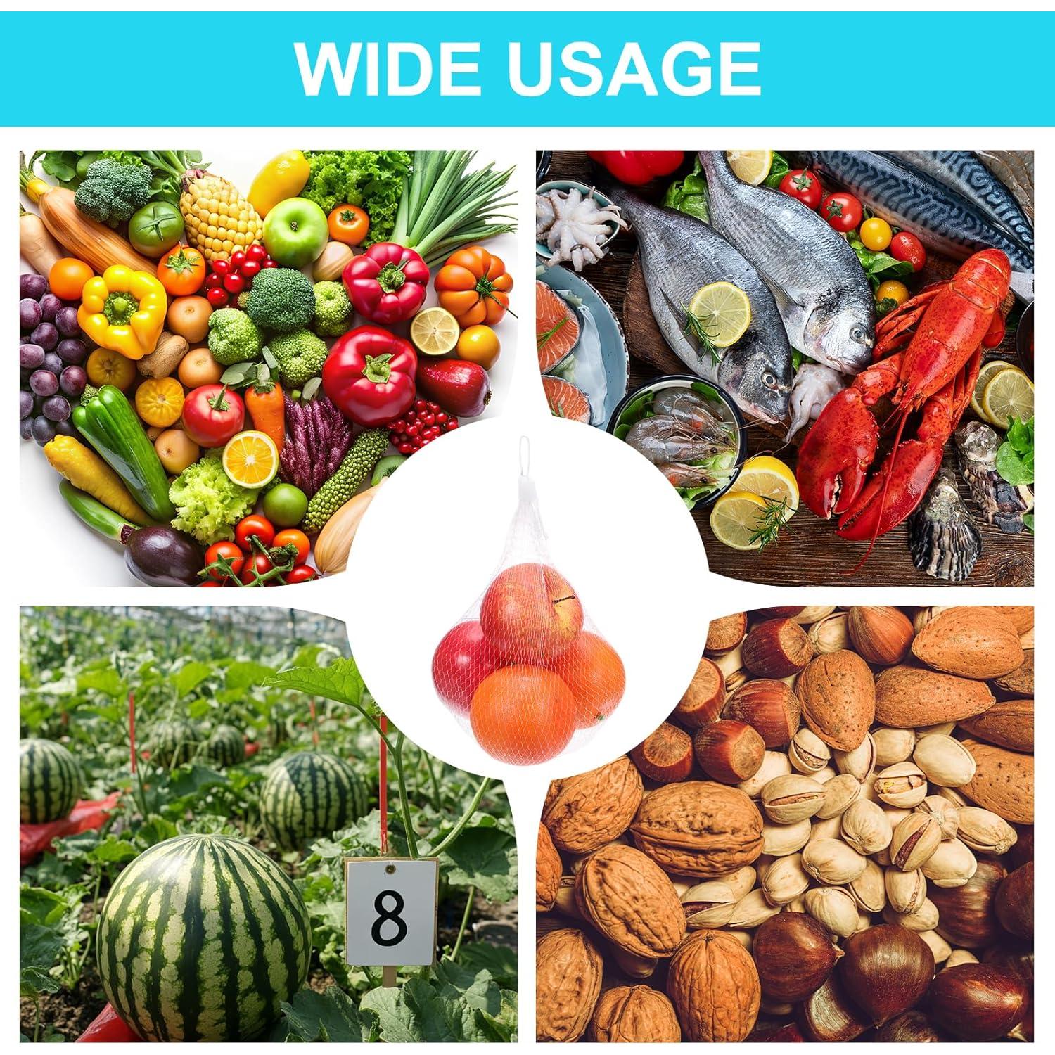 Bolsas de Malla Reutilizables uxcell 35cm 100 Pcs para Compras