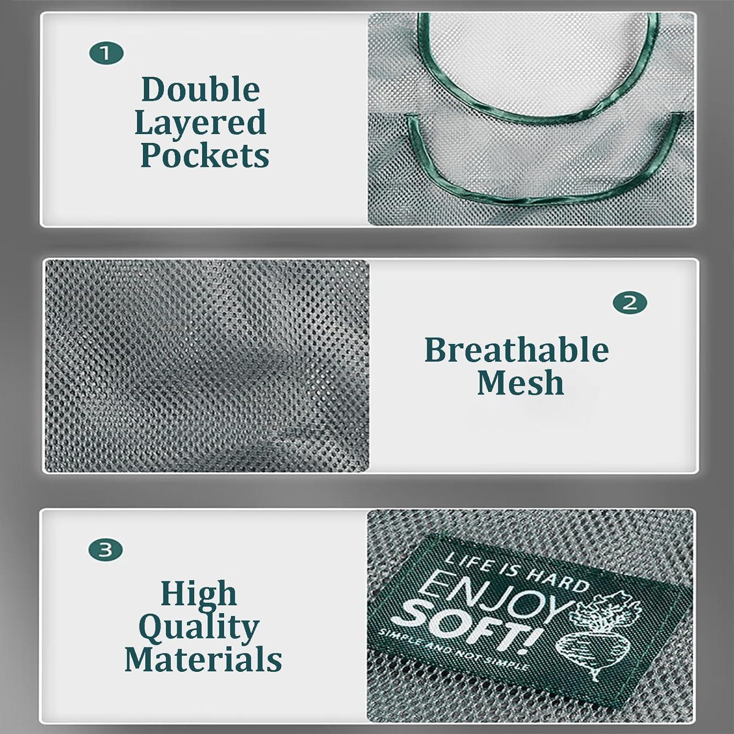 Bolsas de Almacenamiento de Malla Reutilizables Fymlhomi 3 Pcs