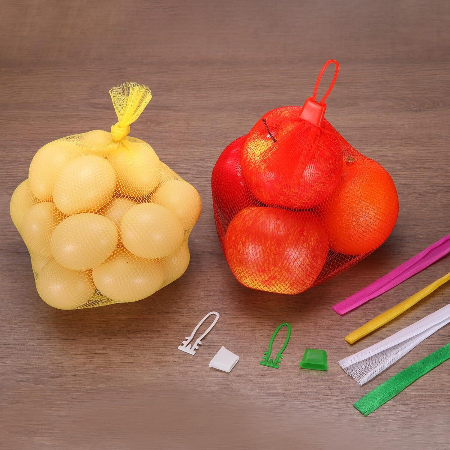 Bolsas de Malla Reutilizables uxcell 35cm 100Pcs Blancas