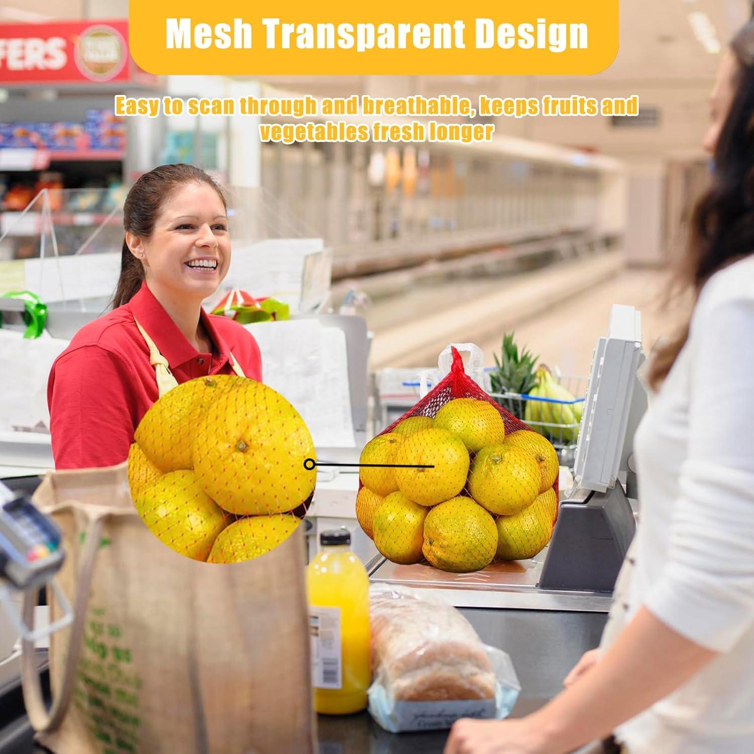 Bolsas de Malla Reutilizables BNHtech 50 cm con Cierre 10PCS