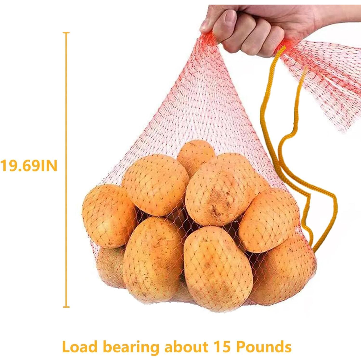 Bolsas de Malla Reutilizables BNHtech 50 cm con Cierre 10PCS