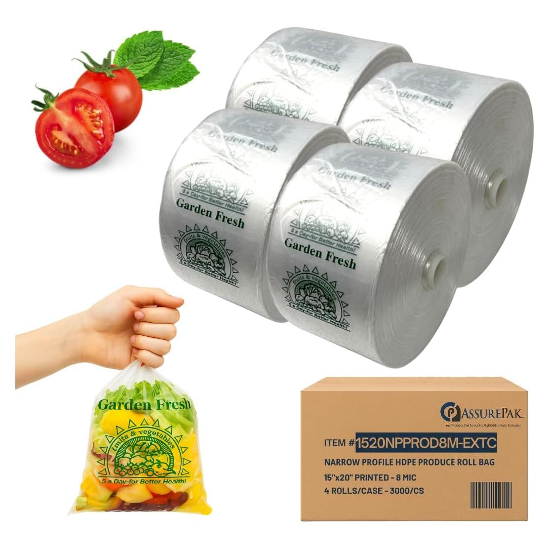 Rollos de Bolsas Transparentes Retail Bags Direct - 3000 Unidades - 38x51cm