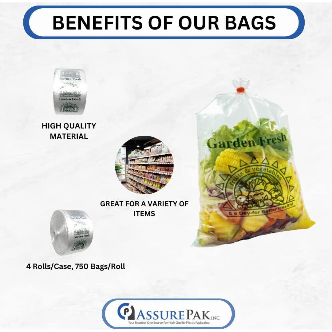 Rollos de Bolsas Transparentes Retail Bags Direct - 3000 Unidades - 38x51cm