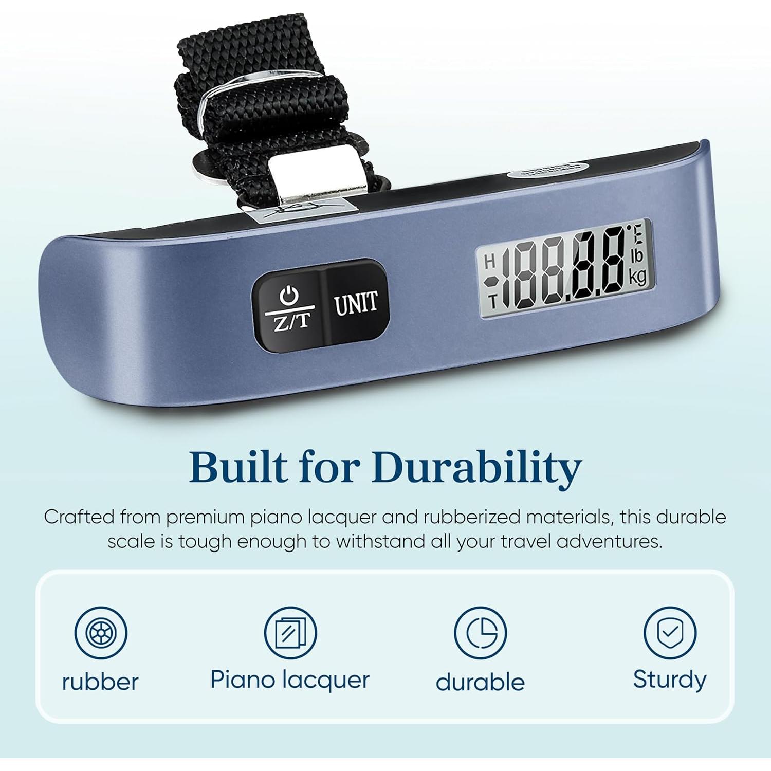 Balanza de Equipaje Digital Etekcity 50 kg Azul Compacta