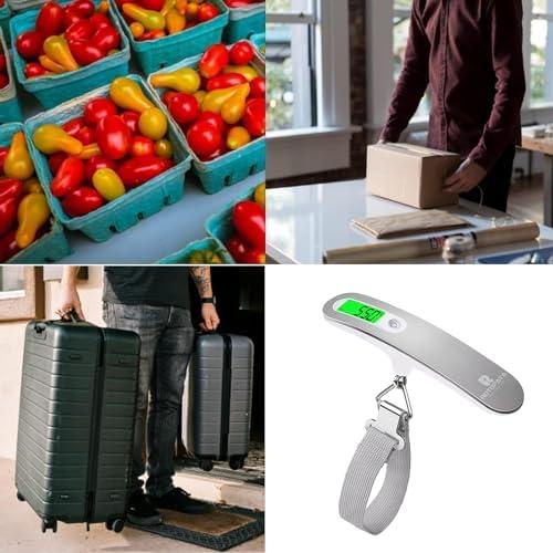 Báscula Digital de Equipaje ROTOPATA 50kg con Pantalla LCD