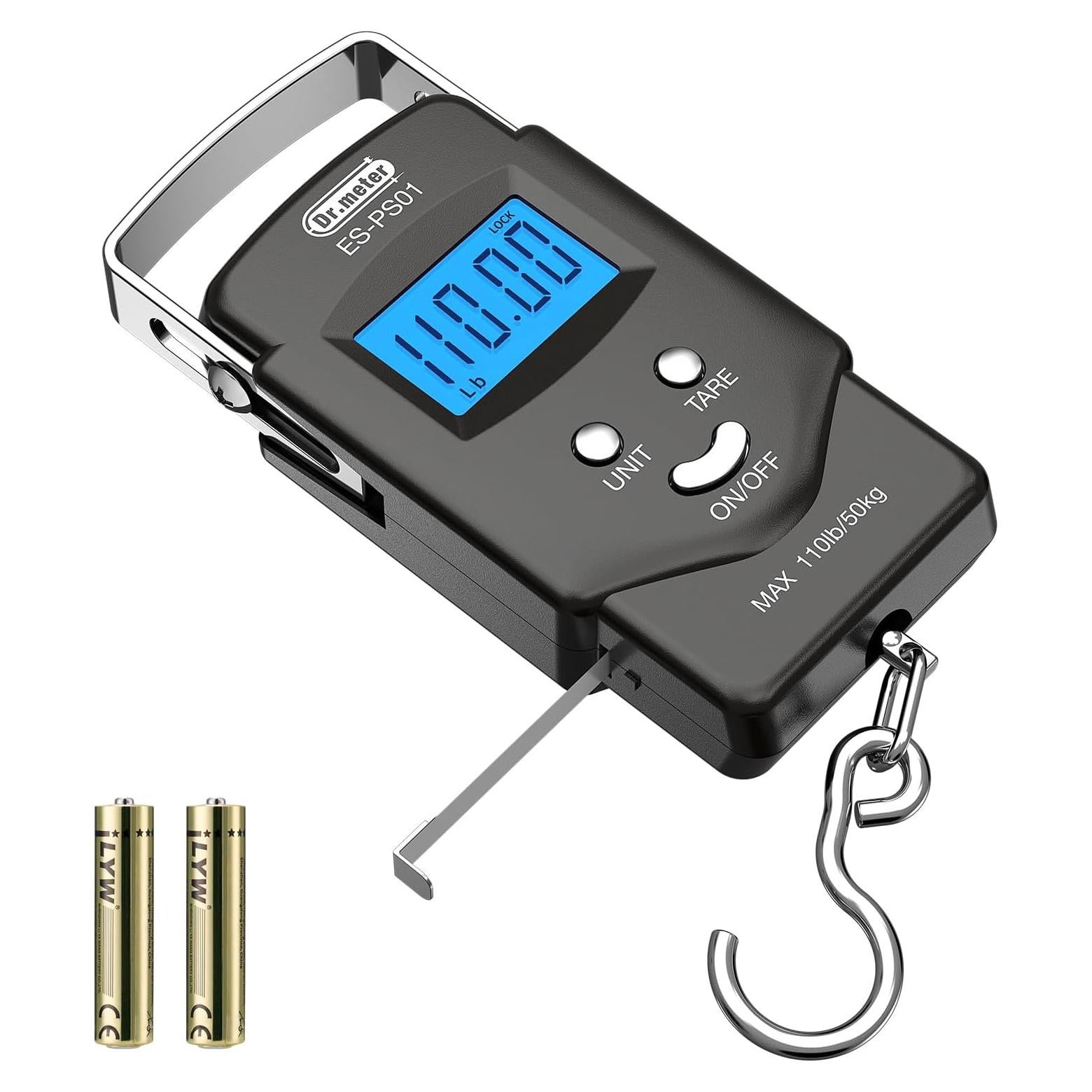 Balanza Digital de Pescado Dr.meter 50kg Pantalla LCD Retroiluminada