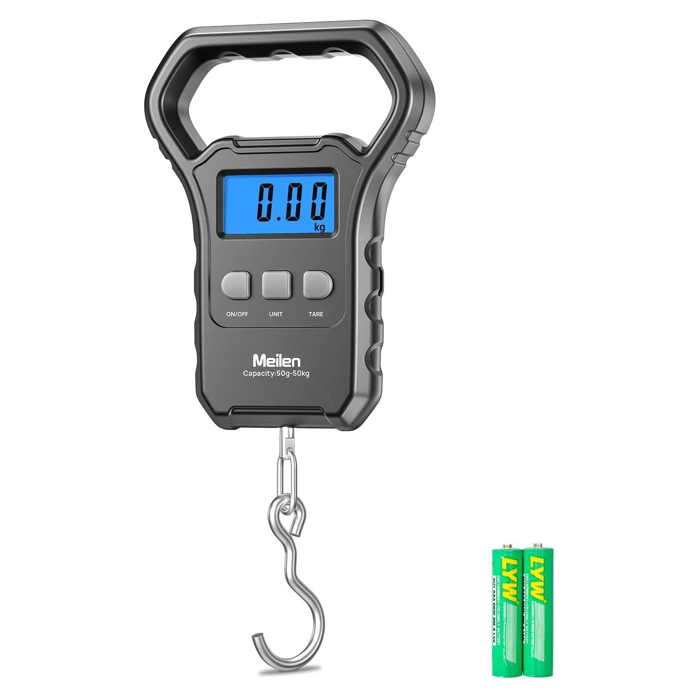 Báscula de Pesca Digital Meilen 50kg Pantalla LCD Retroiluminada