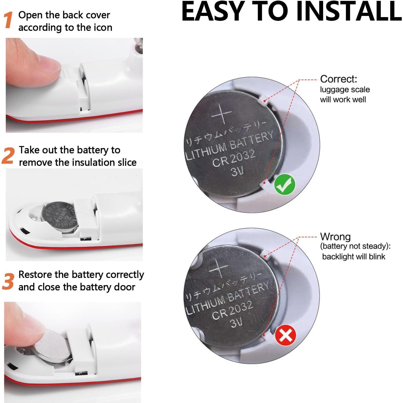 Báscula de Equipaje Digital FREETOO 50kg Portátil Roja