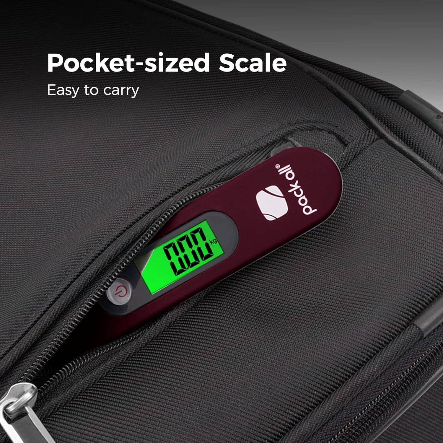 Balanza de Equipaje Digital Pack All 50 kg Pantalla LCD Roja