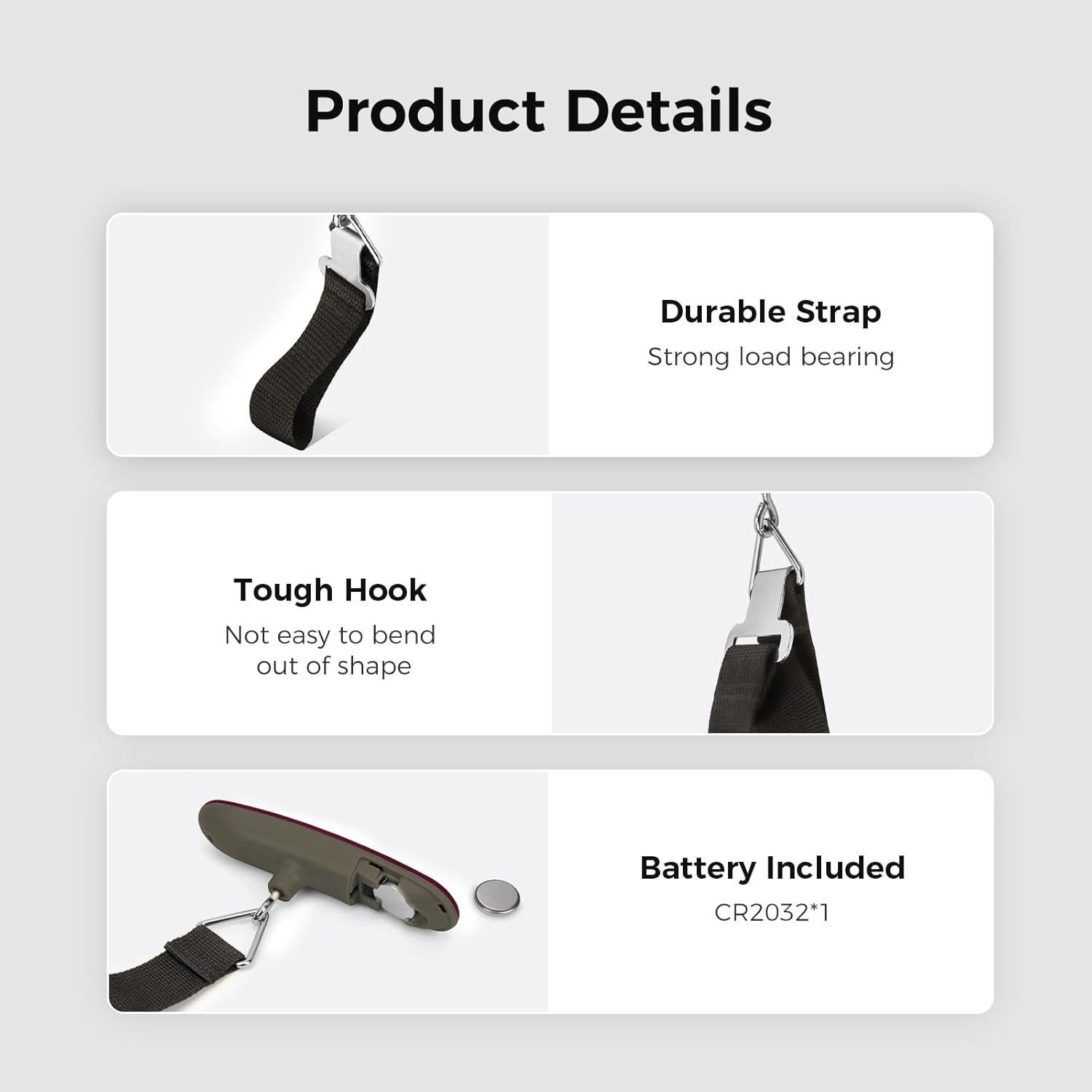 Balanza de Equipaje Digital Pack All 50 kg Pantalla LCD Roja