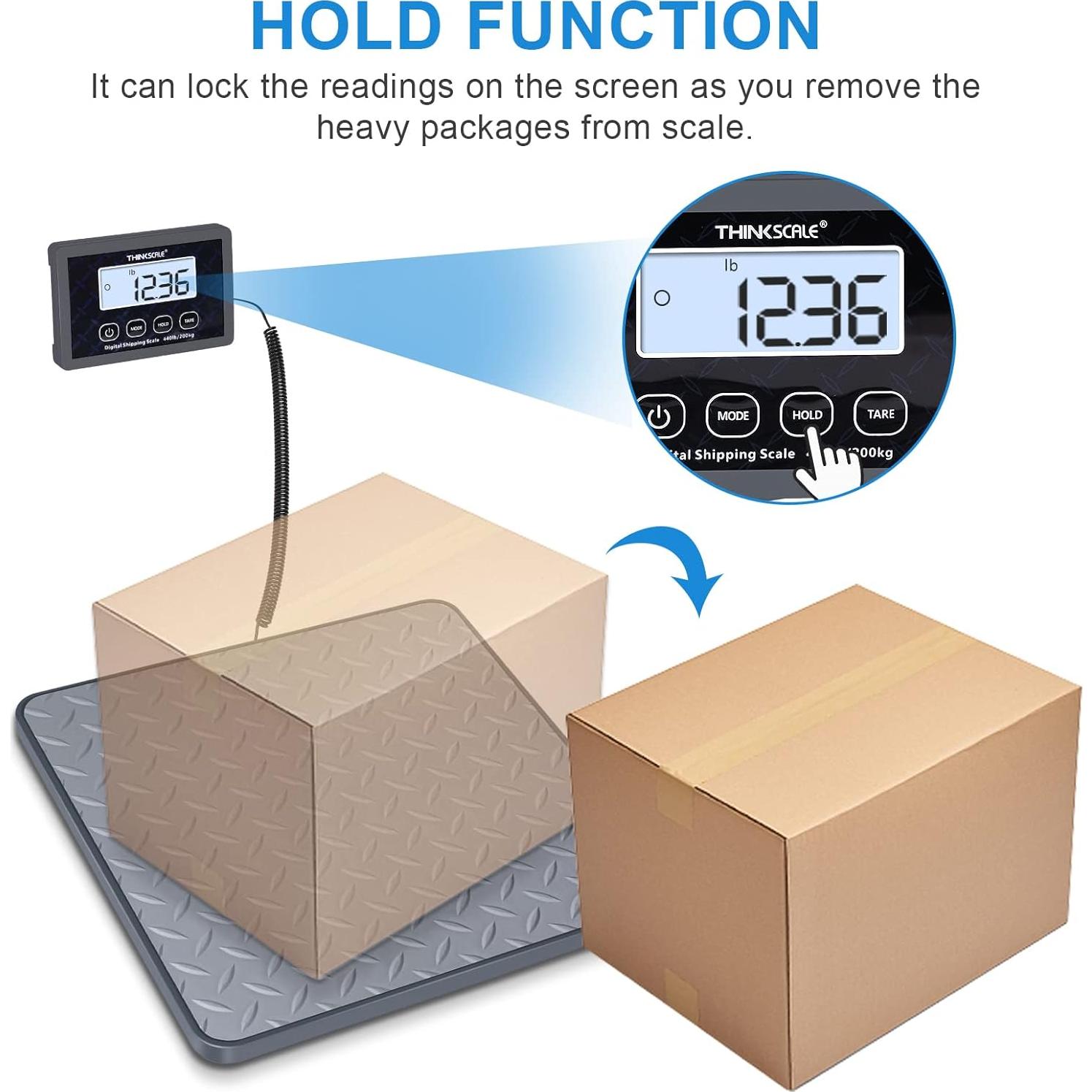 Balanza de Envío Digital THINKSCALE 199.58 kg con Pantalla LCD