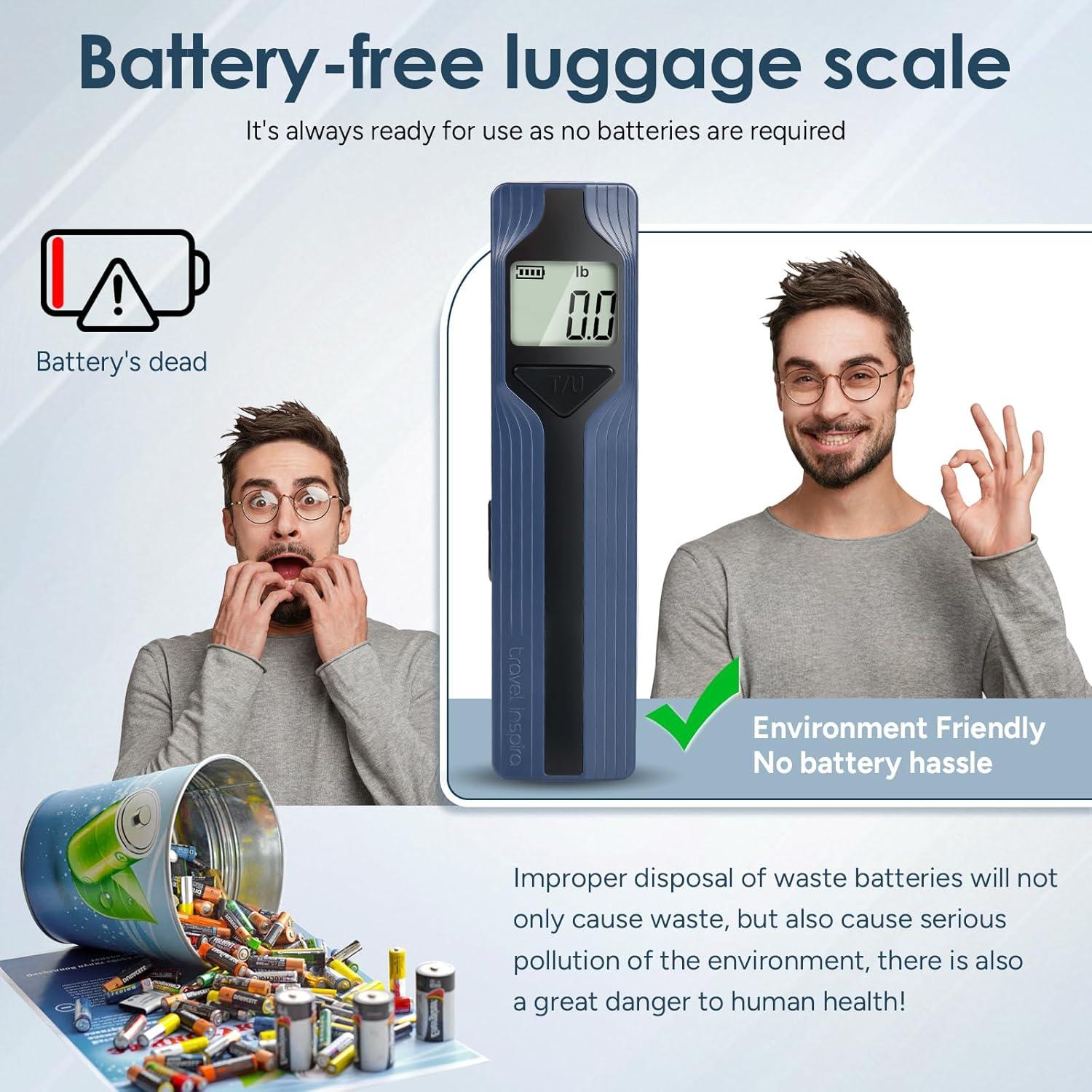 Escala de Equipaje Travel Inspira Sin Batería 50kg Azul