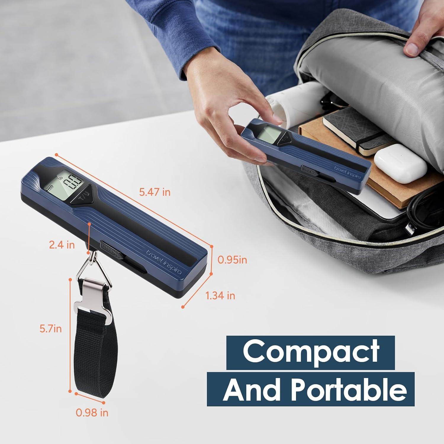 Escala de Equipaje Travel Inspira Sin Batería 50kg Azul