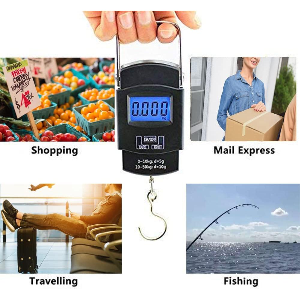 Báscula de Equipaje Digital Yakguizz LCD 120g Precisa