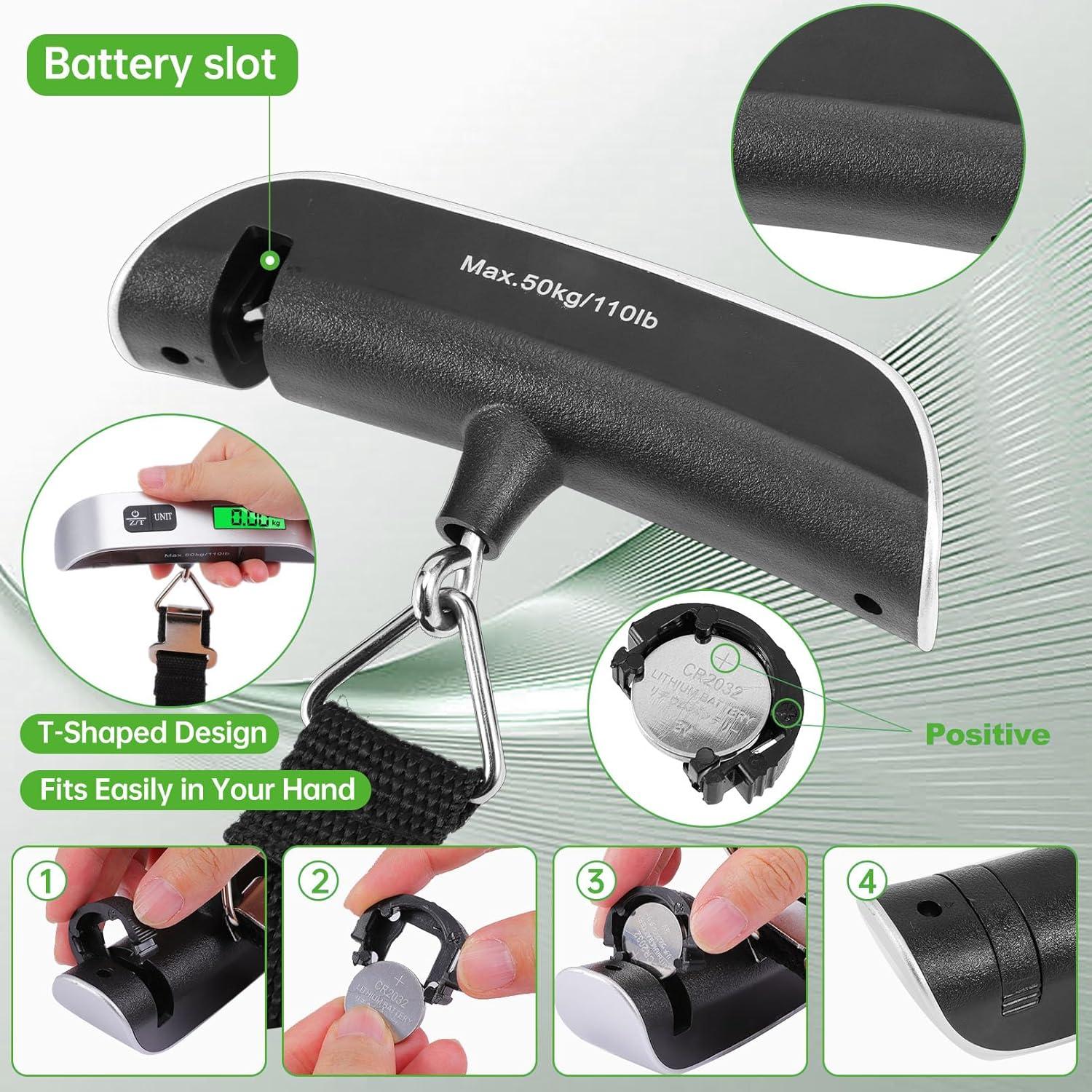 Escala Digital de Equipaje Jeffbaubl 50 kg con Pantalla LCD