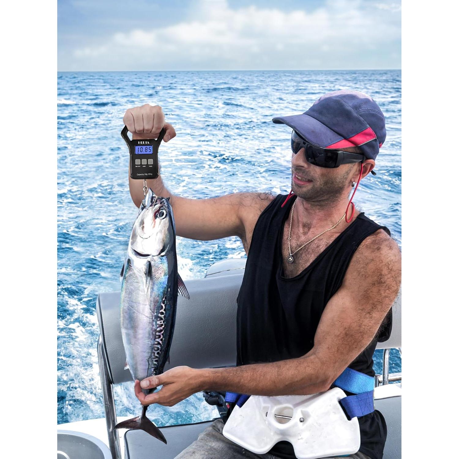 Balanza Digital Portátil HEETA 50kg con Pantalla LCD Retroiluminada