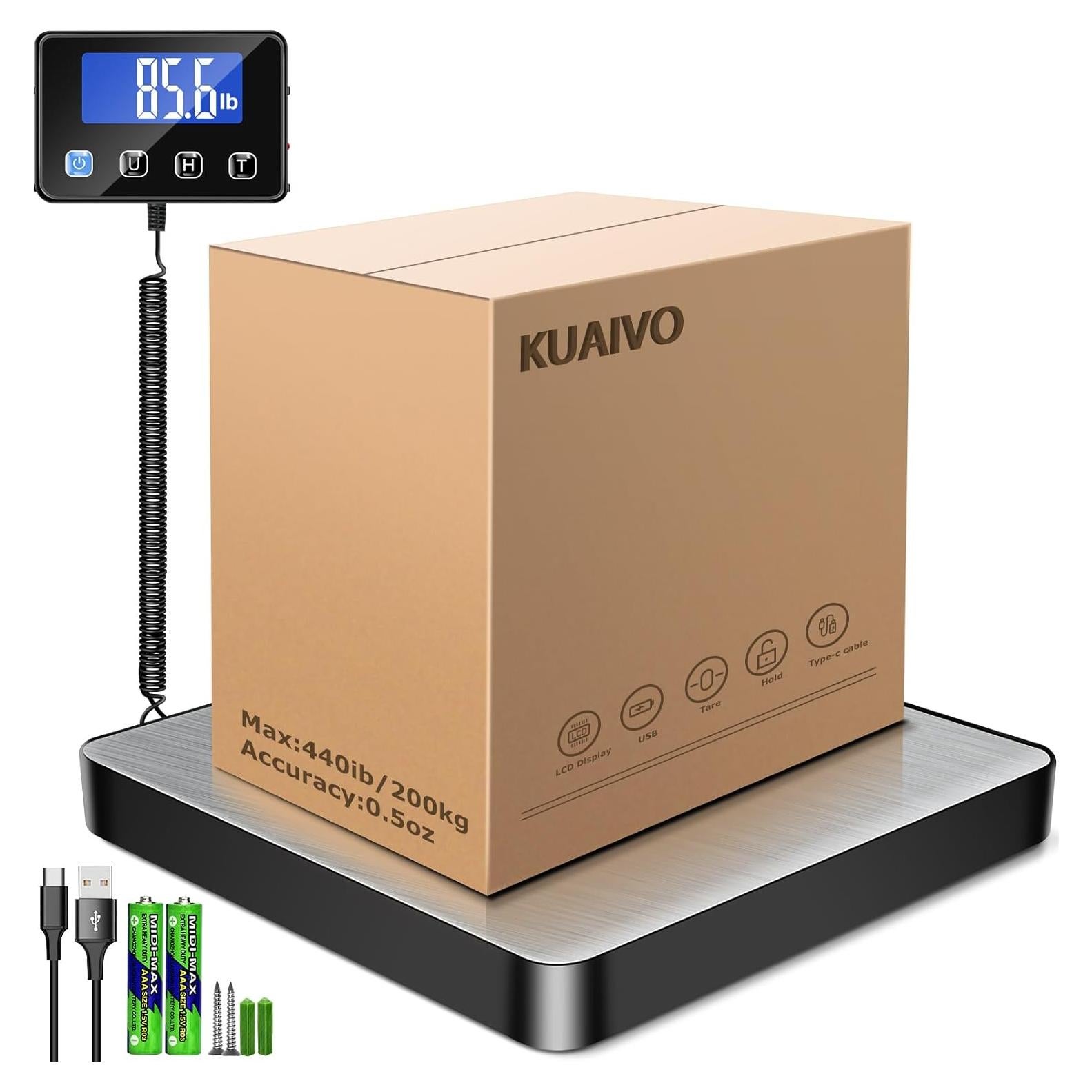 Báscula de Envío Digital KUAIVO 200kg Alta Precisión