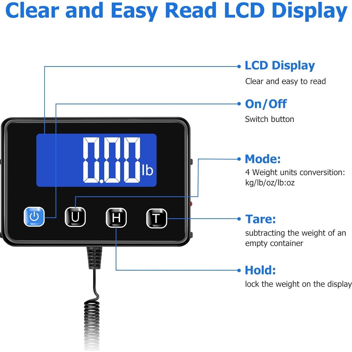 Báscula de Envío Digital KUAIVO 200kg Alta Precisión