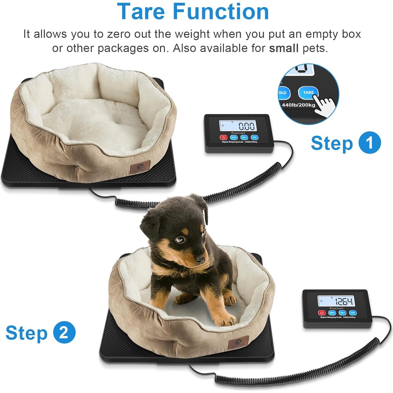 Báscula Digital de Envío Fuzion 200kg x 10g con Pantalla LCD