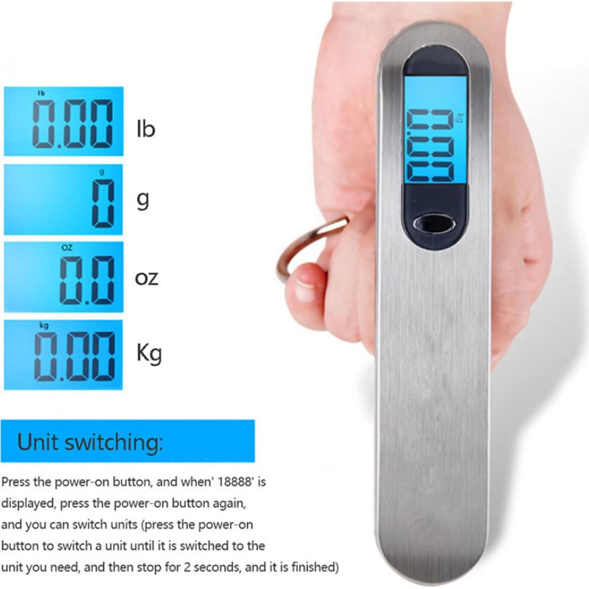 Báscula de Equipaje Electrónica TXY 50kg con Pantalla LCD