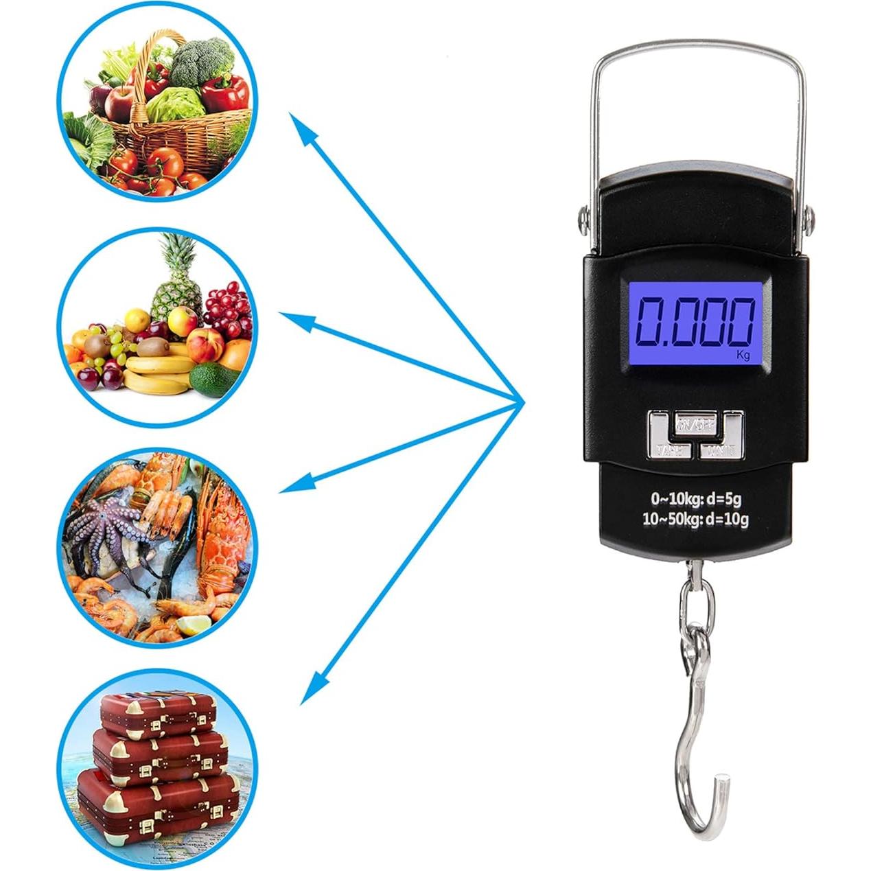 Báscula de Equipaje Digital Hyindoor 50kg Portátil