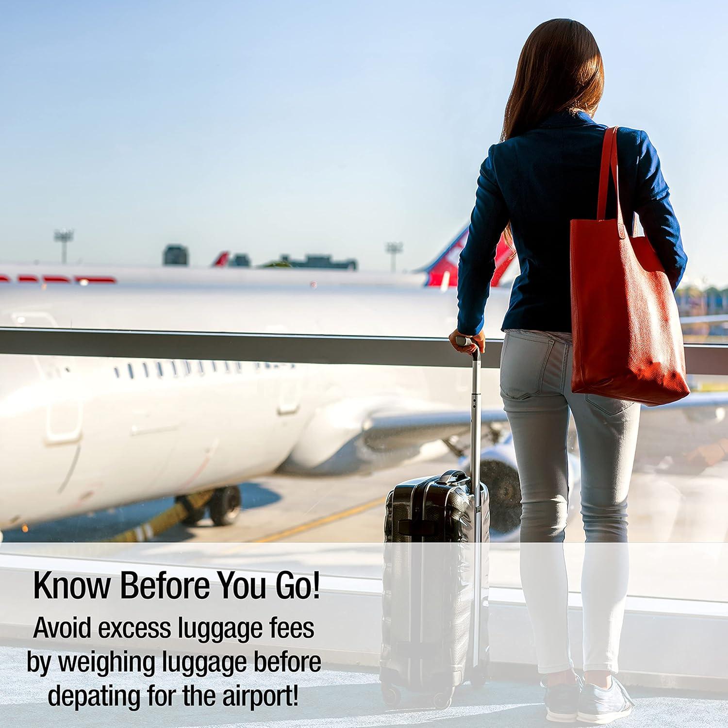 Báscula Digital de Equipaje Taylor 50 kg Ultra Ligera Blanca