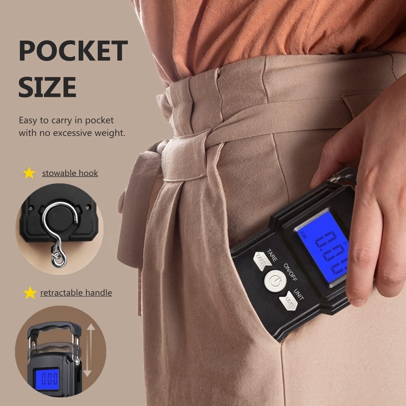 Balanza Digital de Equipaje NUTRI FIT 50kg con Gancho