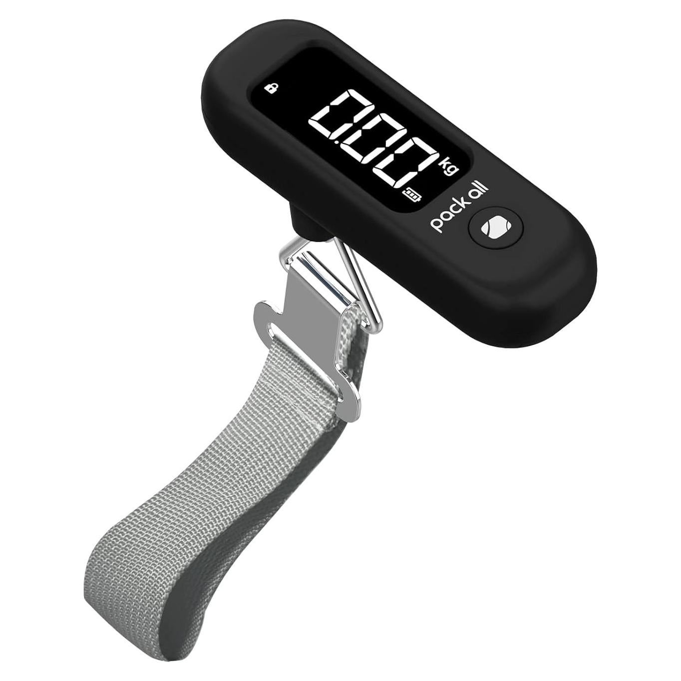 Balanza de Equipaje Digital Pack All 50 kg Pantalla LCD Negra