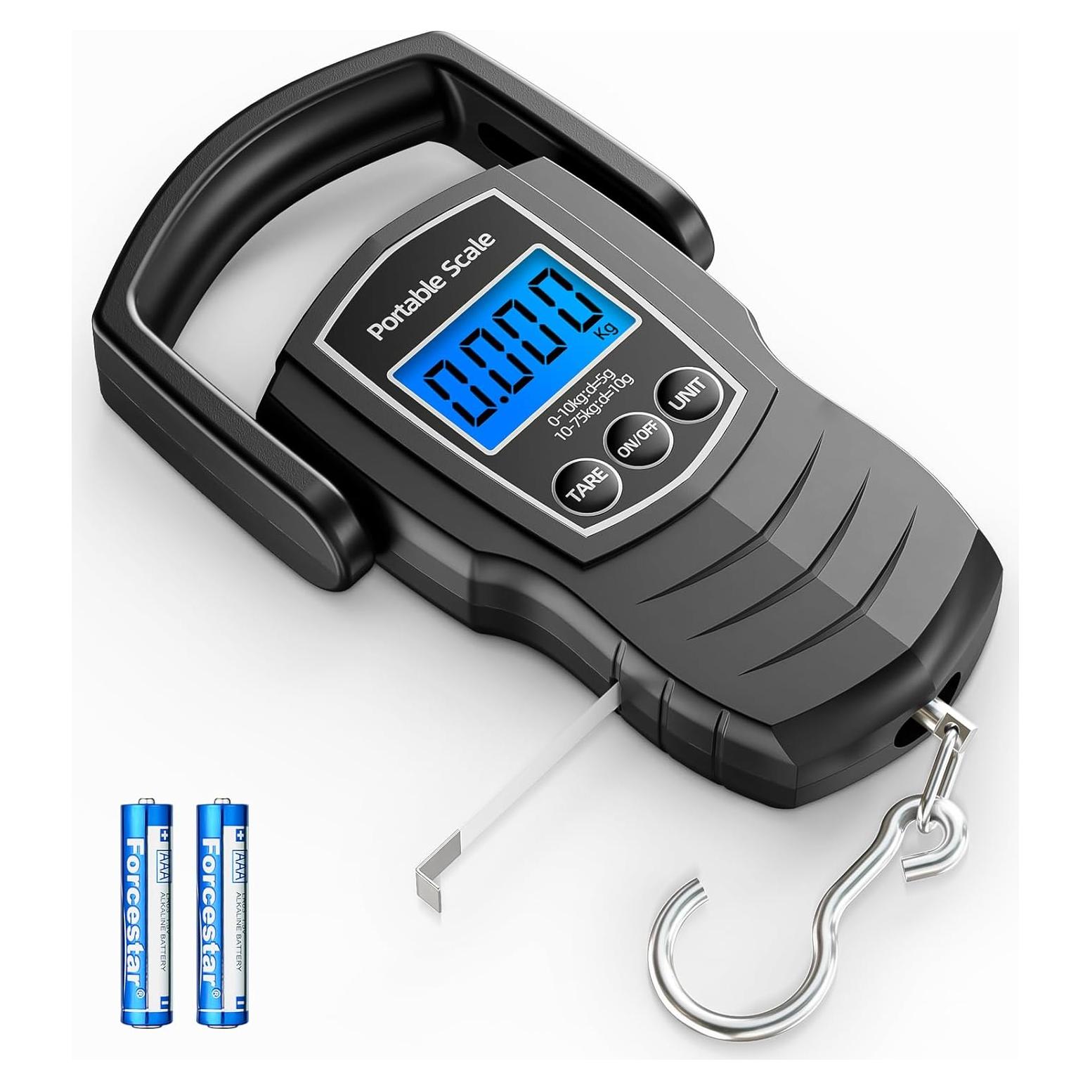 Balanza Digital de Equipaje Meilen 75Kg con Cinta Métrica 1.5m