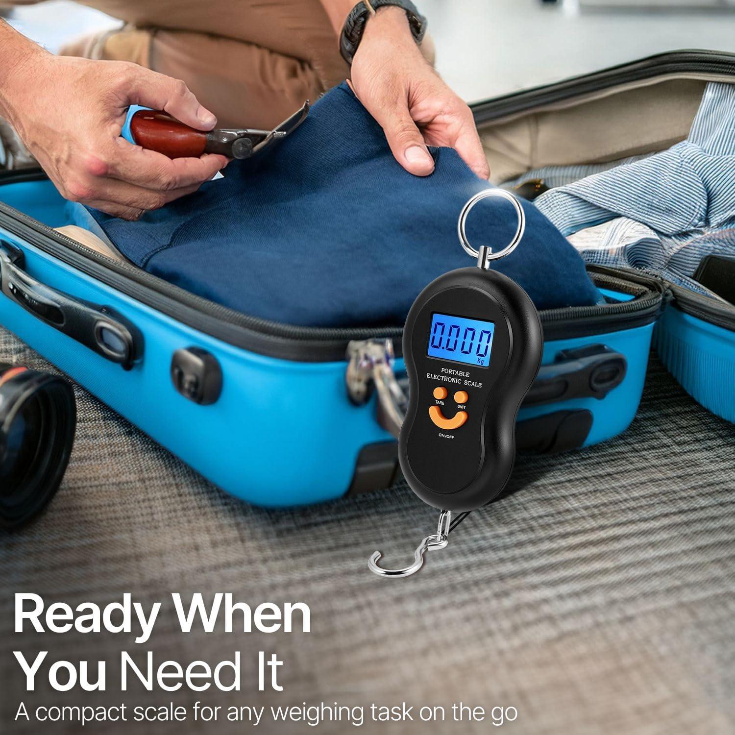 Balanza Digital Portátil Flexzion 50kg con Pantalla LCD