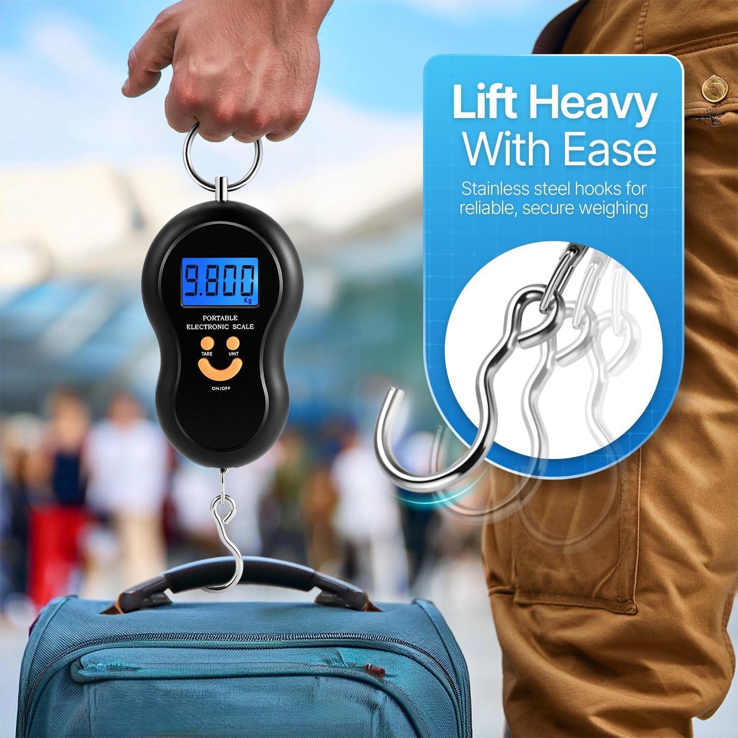 Balanza Digital Portátil Flexzion 50kg con Pantalla LCD