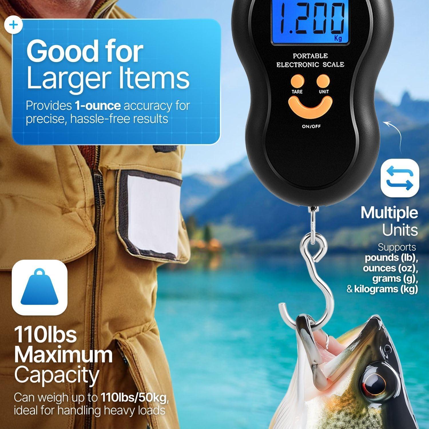 Balanza Digital Portátil Flexzion 50kg con Pantalla LCD