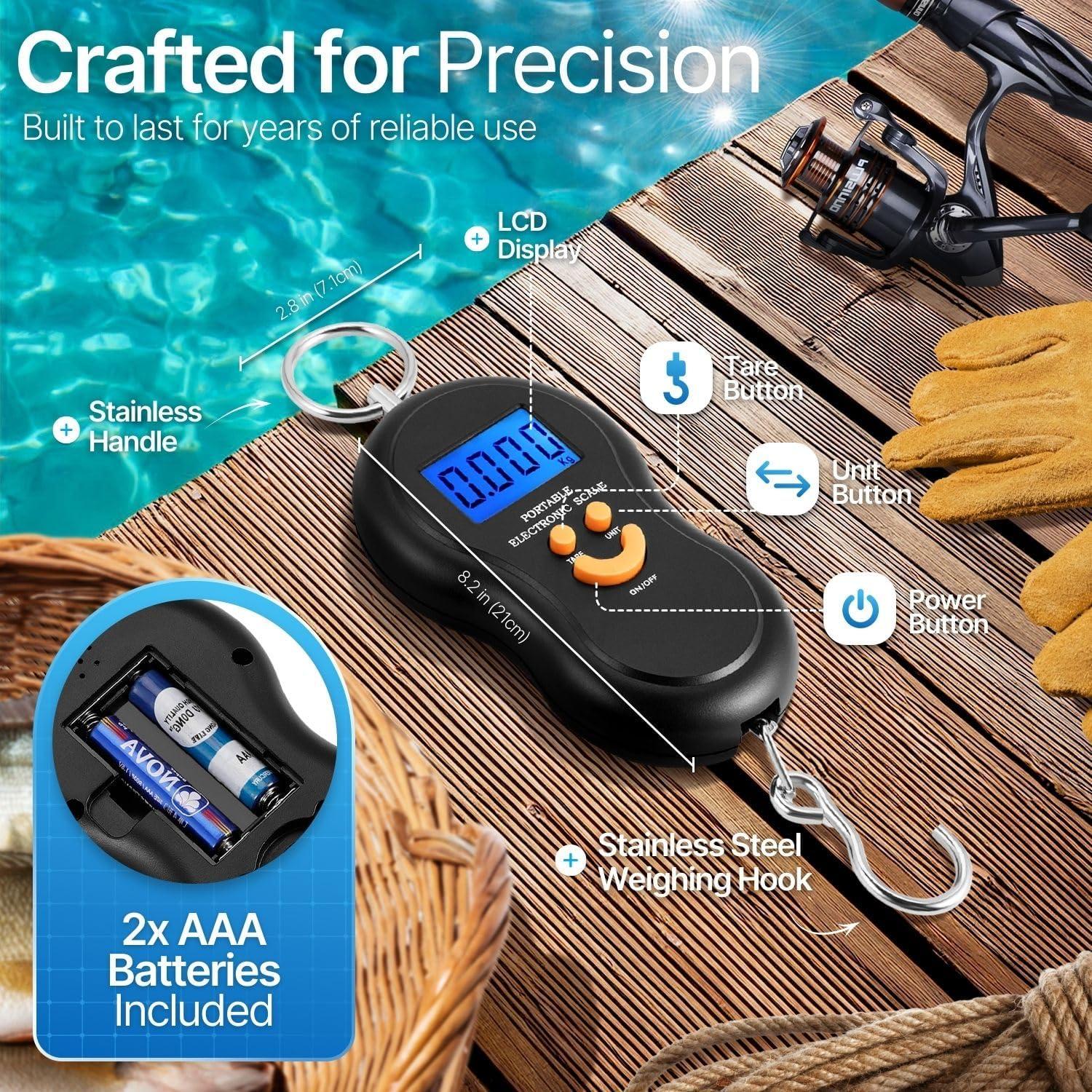 Balanza Digital Portátil Flexzion 50kg con Pantalla LCD